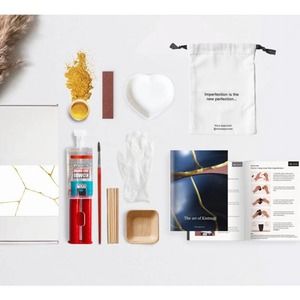 New DIY Kintsugi Kit with Ceramic heart dish
